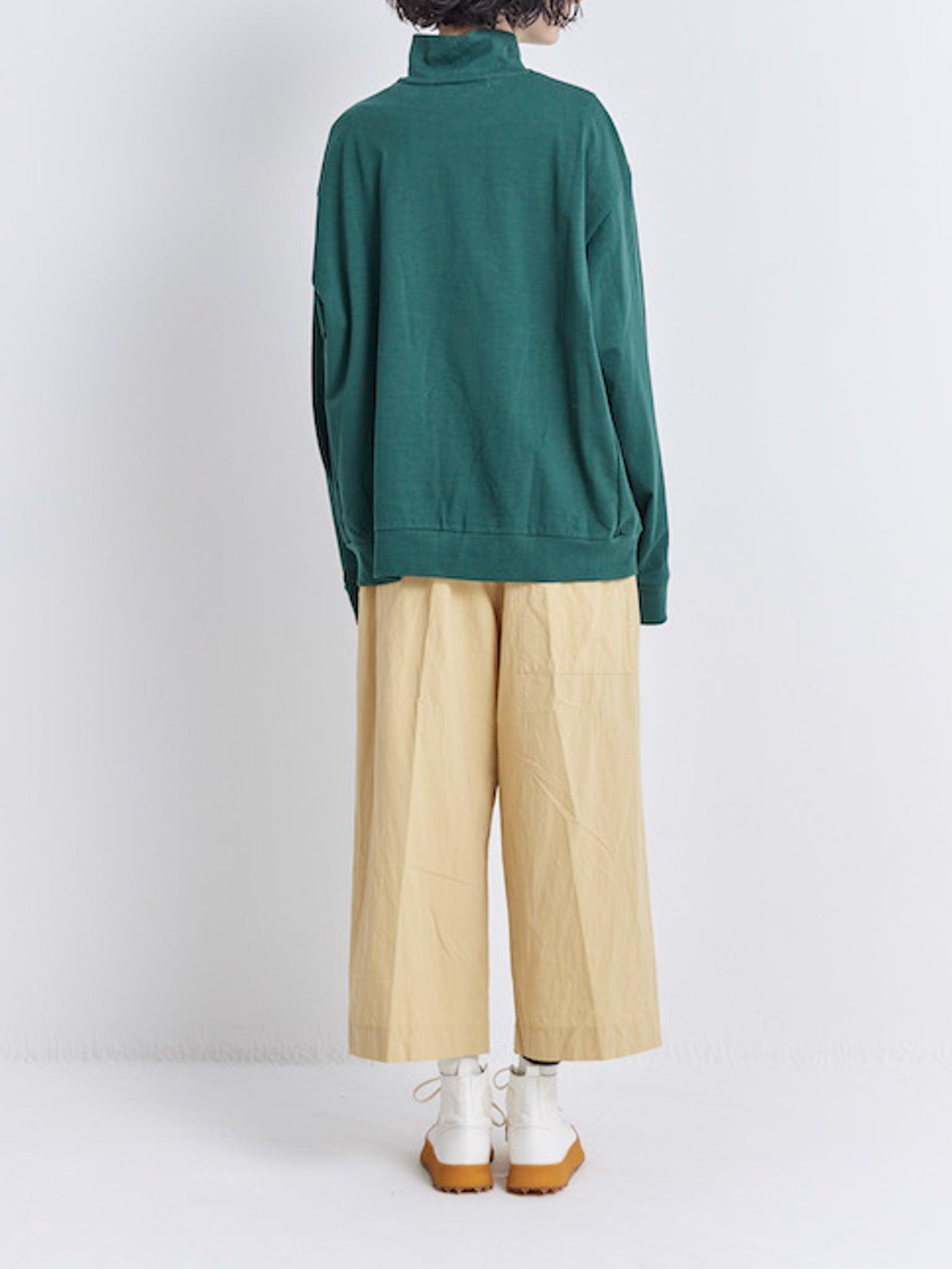 Namu Shop - Veritecoeur High Neck Long Sleeve Tee - White