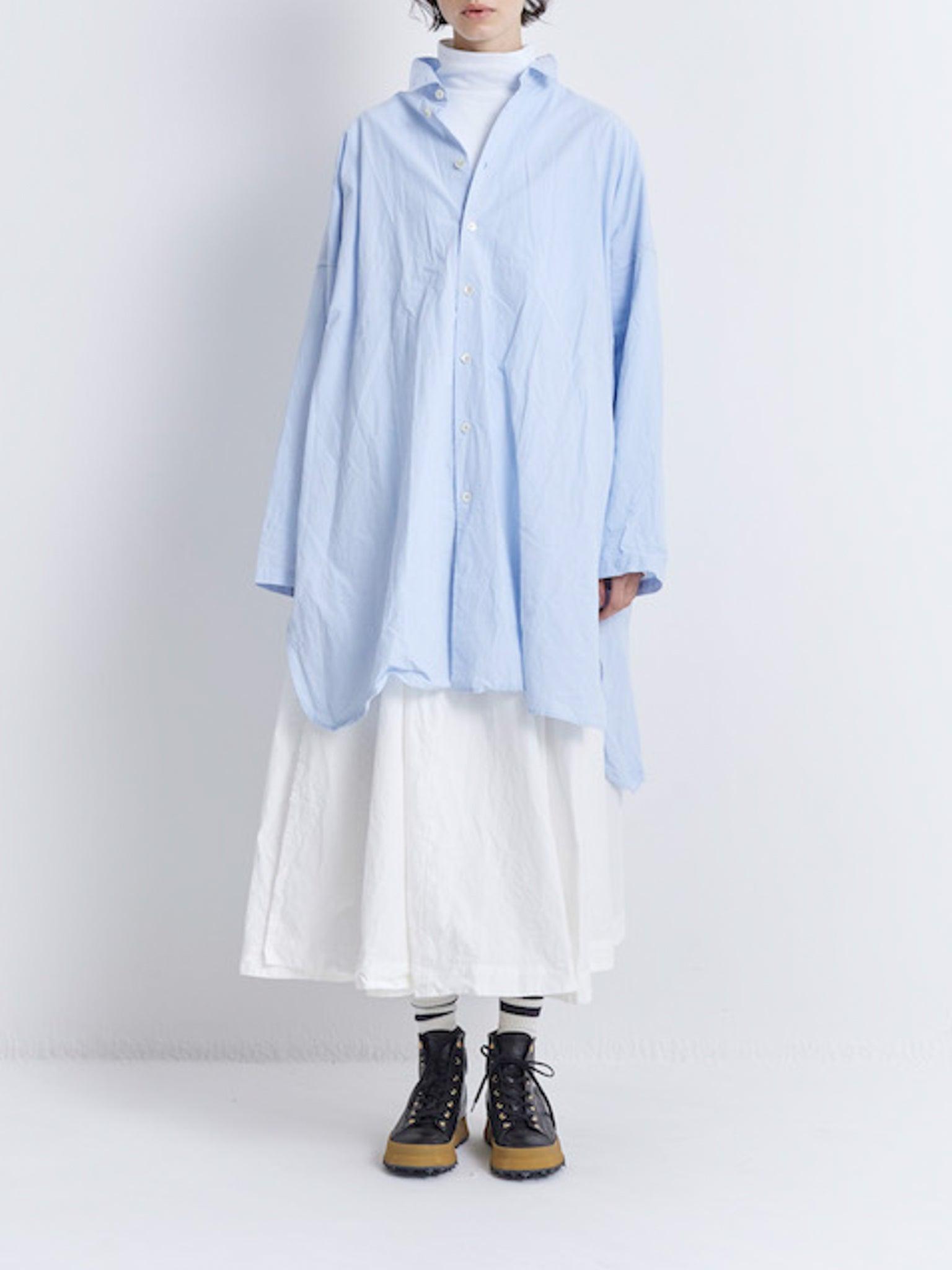 Namu Shop - Veritecoeur High Neck Long Sleeve Tee - White