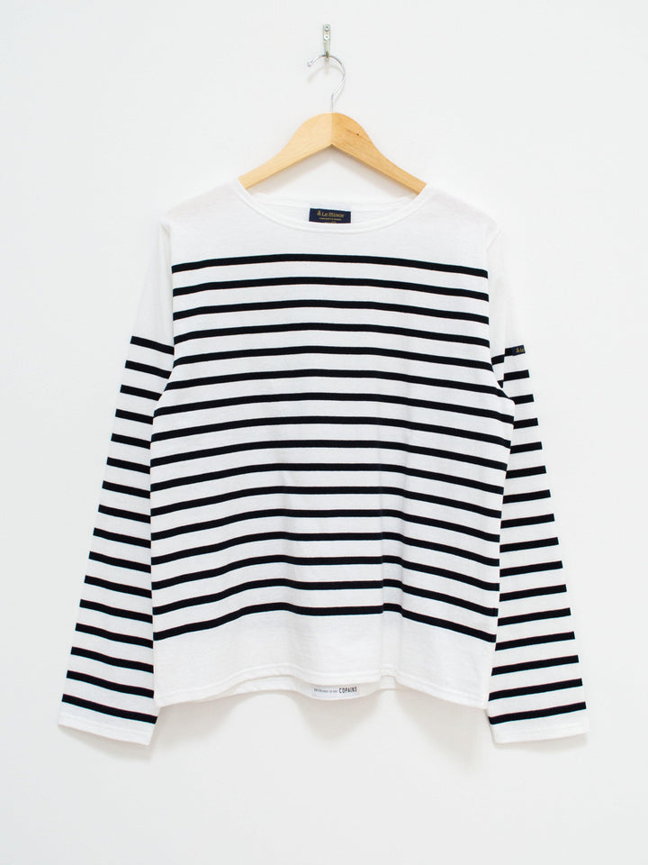 Namu Shop - Veritecoeur Le Minor Border Longsleeve Tee - Black x White