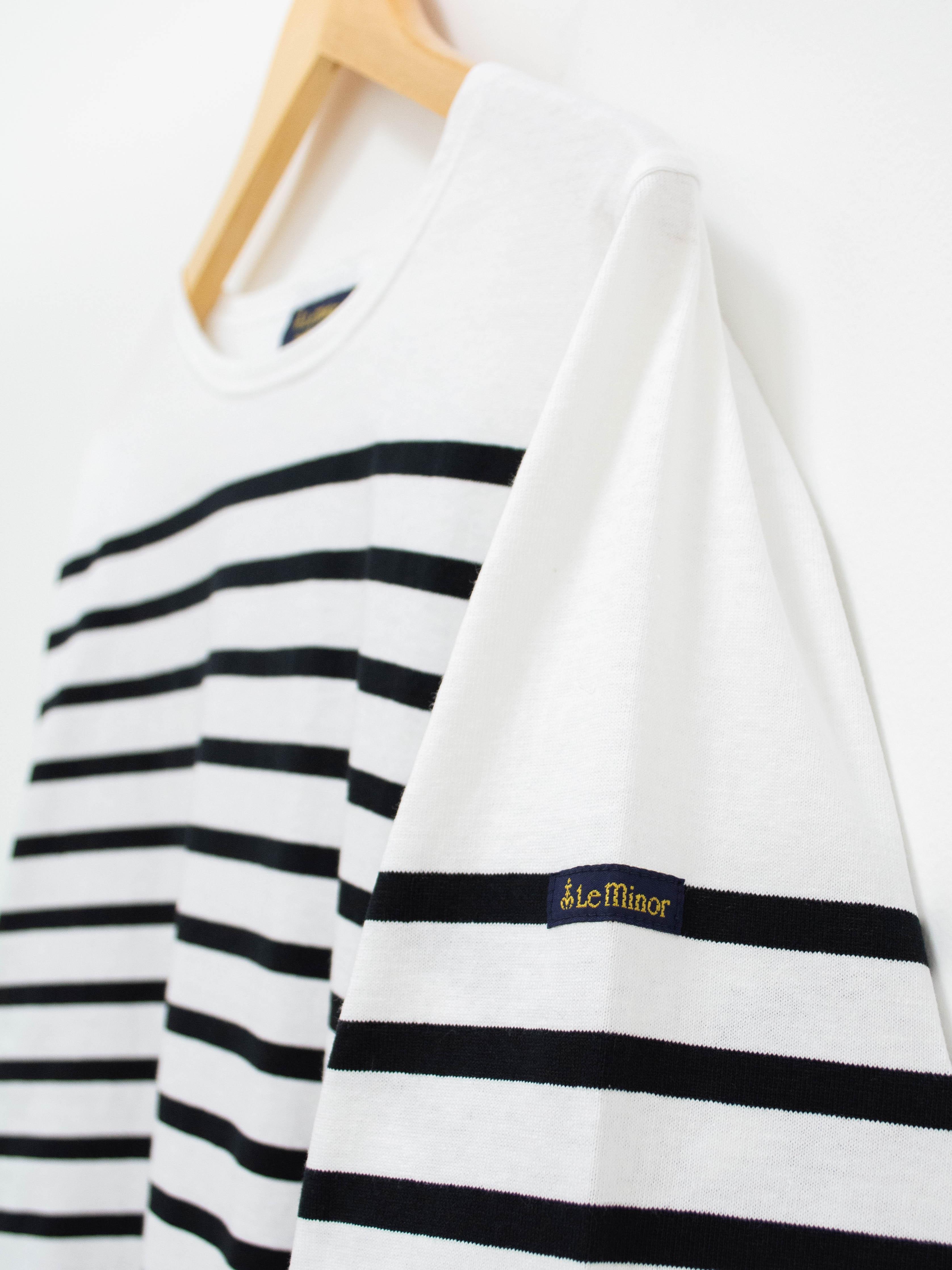 Namu Shop - Veritecoeur Le Minor Border Longsleeve Tee - Black x White