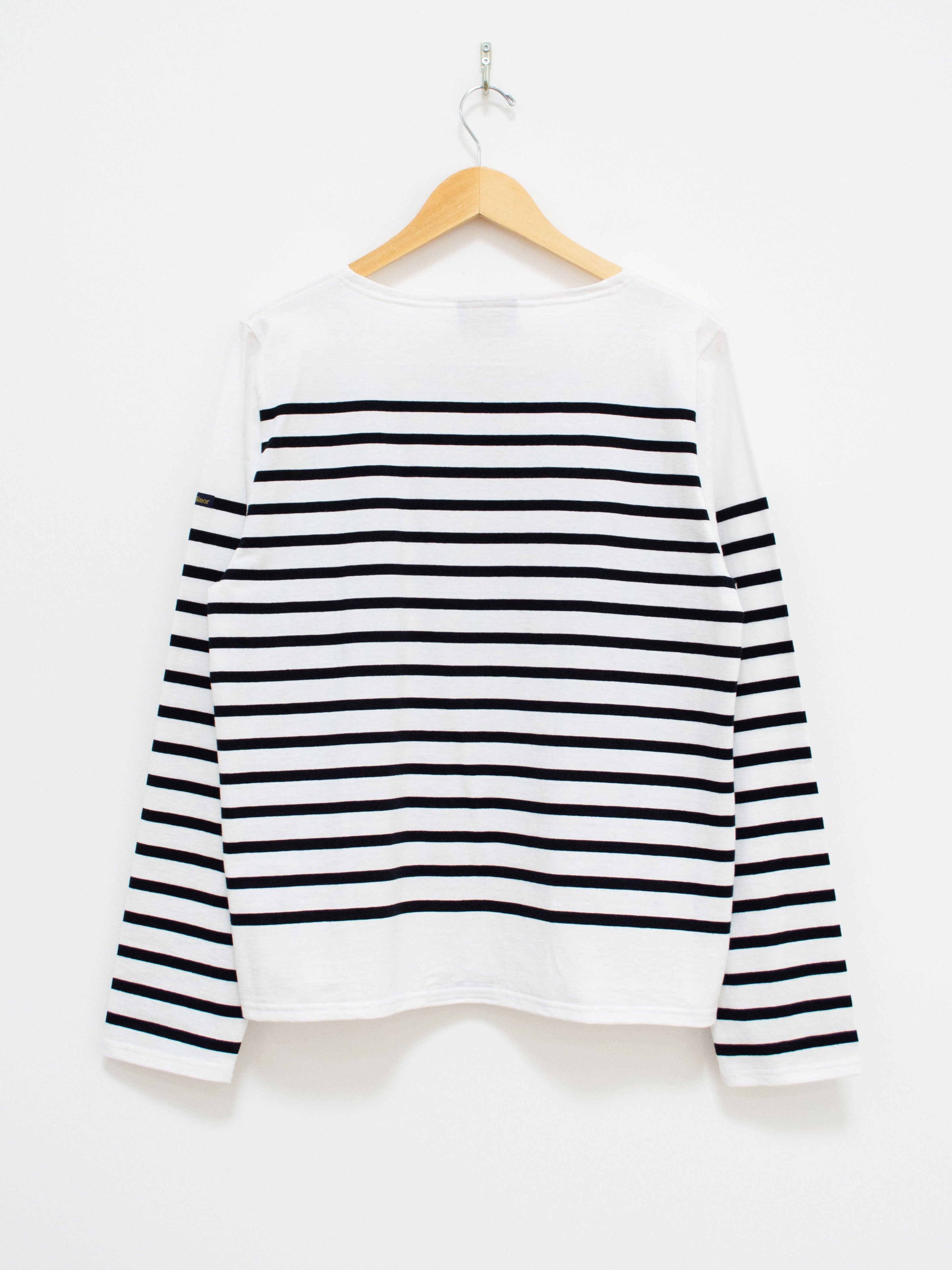 Namu Shop - Veritecoeur Le Minor Border Longsleeve Tee - Black x White