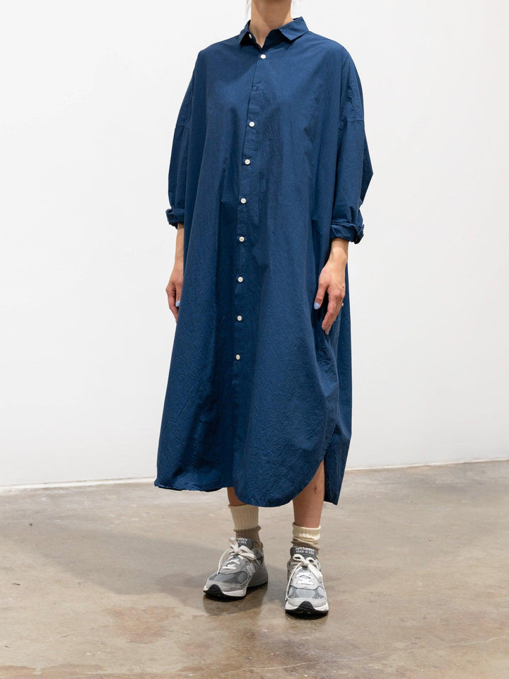 Namu Shop - Veritecoeur Long Shirt Dress - Navy