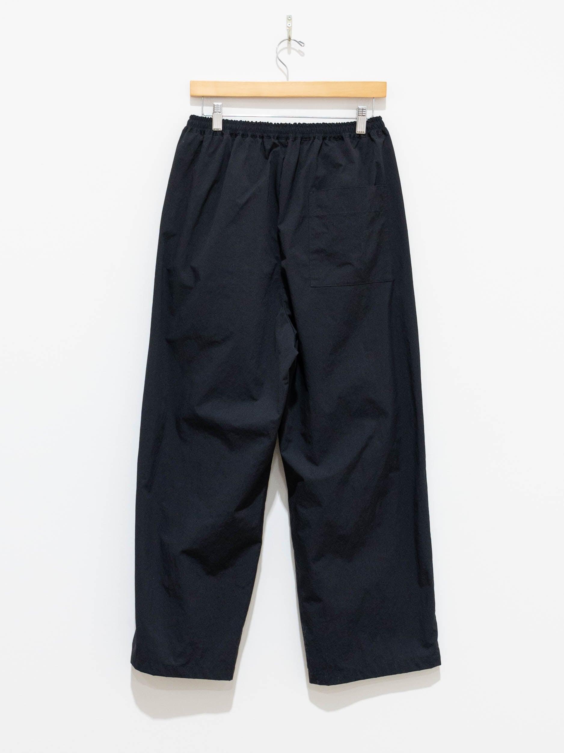 Namu Shop - Veritecoeur Recycled Nylon Tucked Pants - Black