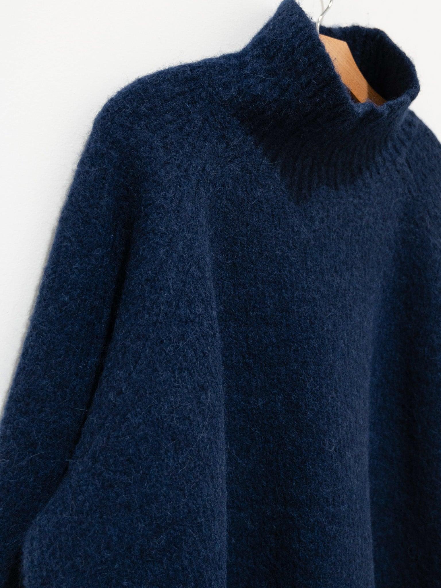 Namu Shop - Veritecoeur Shaggy Turtleneck Knit - Navy