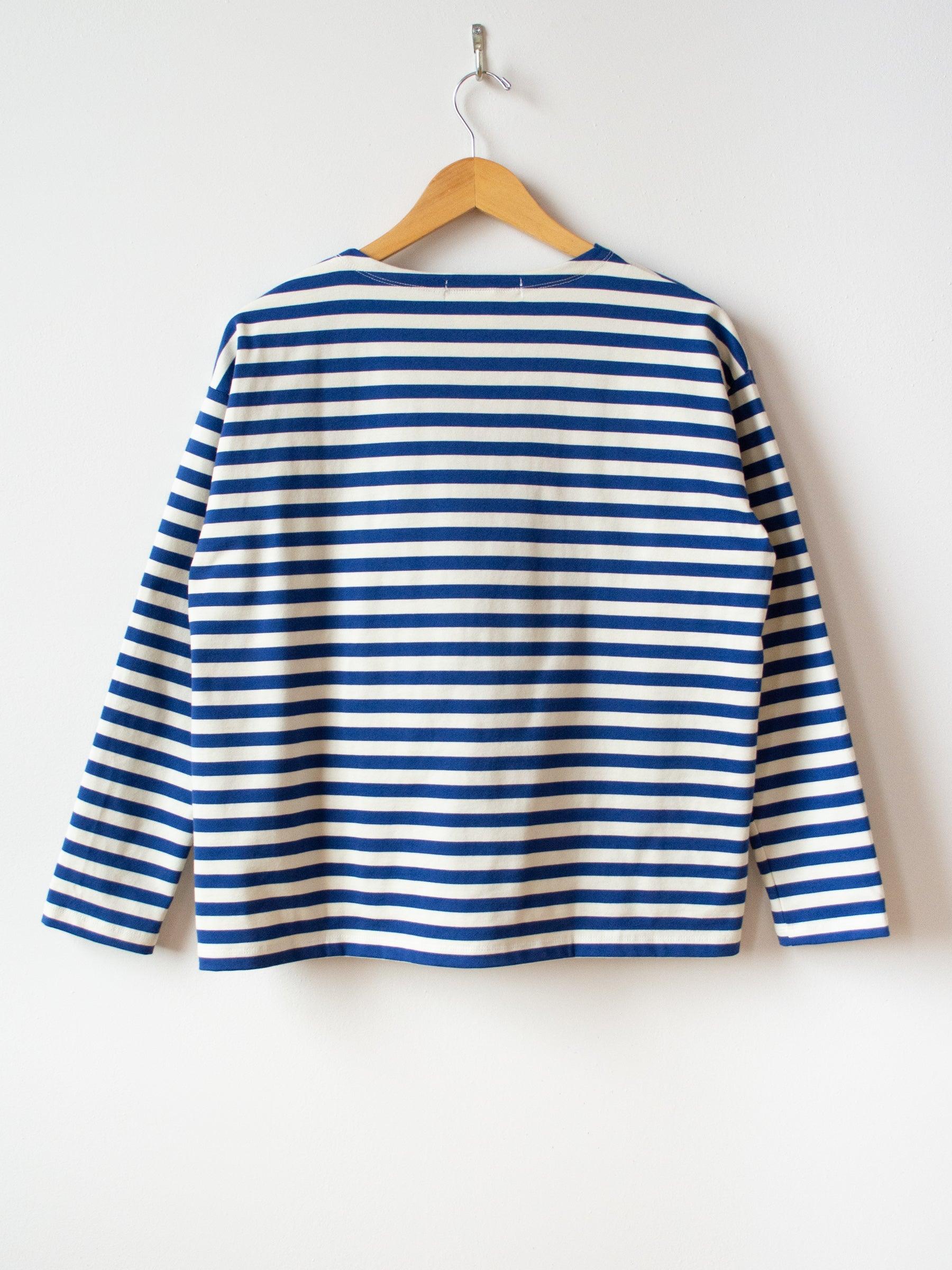 Namu Shop - Veritecoeur Striped Tee - Sand x Blue