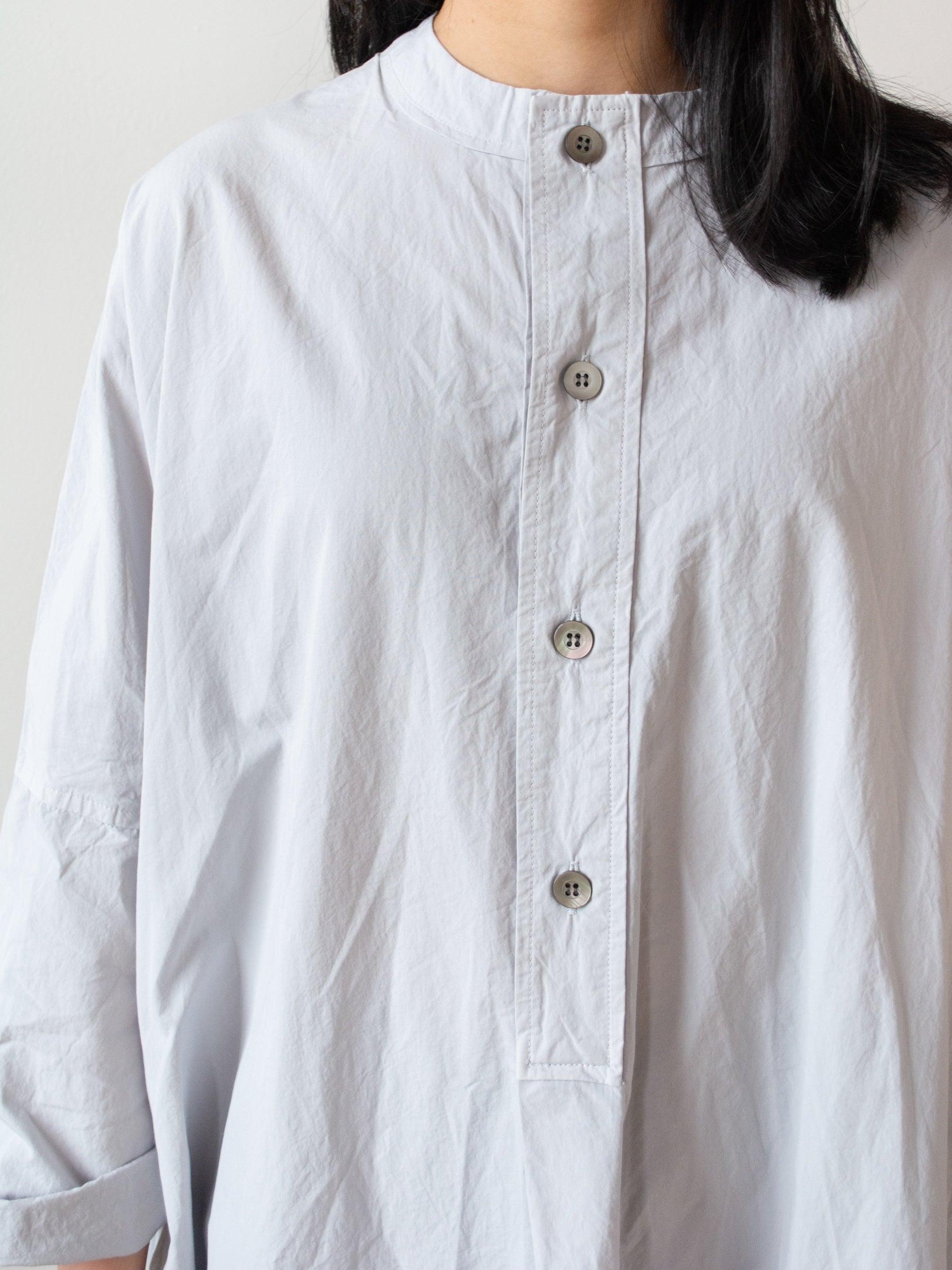 Namu Shop - Veritecoeur Typewriter Cotton Shirt Dress - Ash