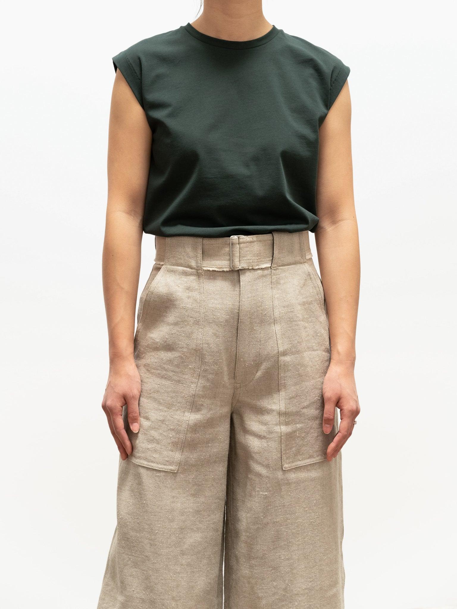 Namu Shop - Yleve Linen Canvas Trouser - Natural