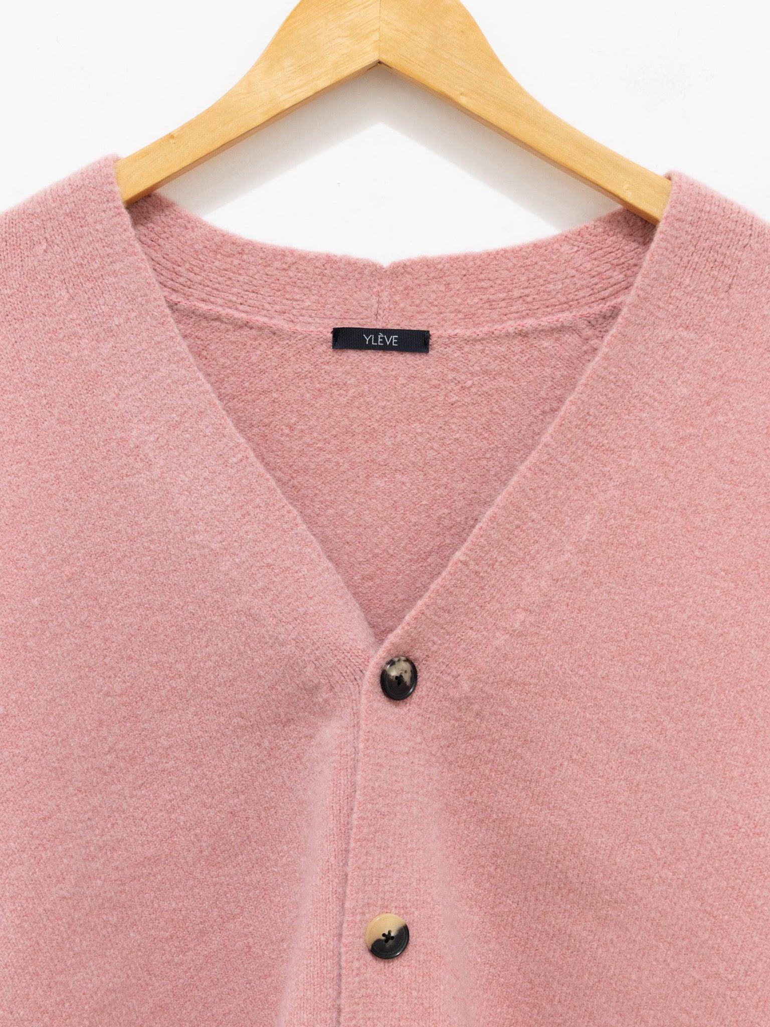 Namu Shop - Yleve Wool Boucle Short Cardigan - Pink