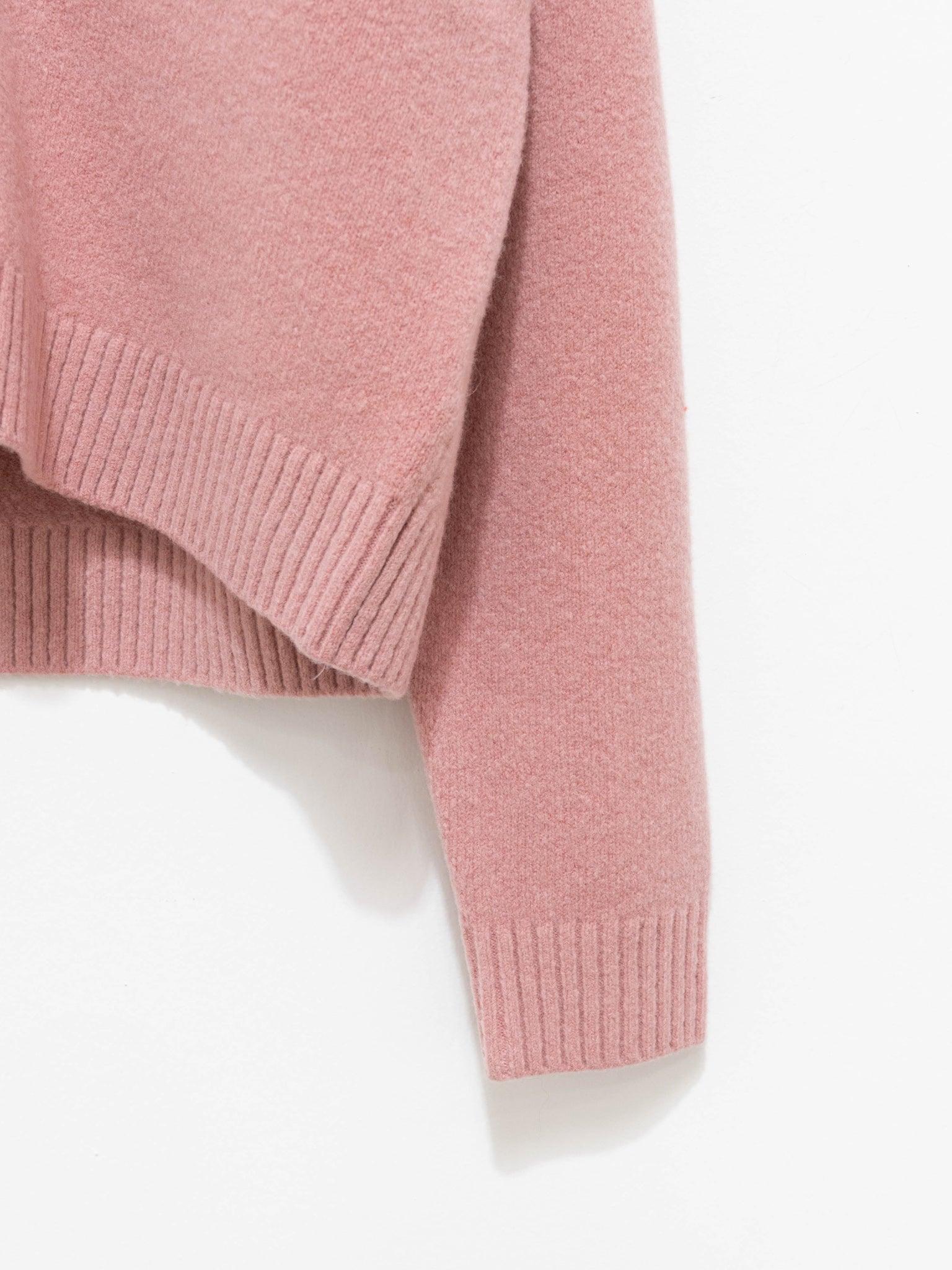 Namu Shop - Yleve Wool Boucle Short Cardigan - Pink