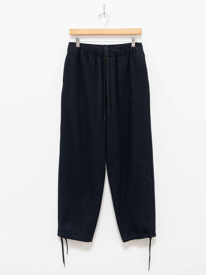 Namu Shop - Yleve Wool Cashmere College Flannel Easy Trousers - Navy
