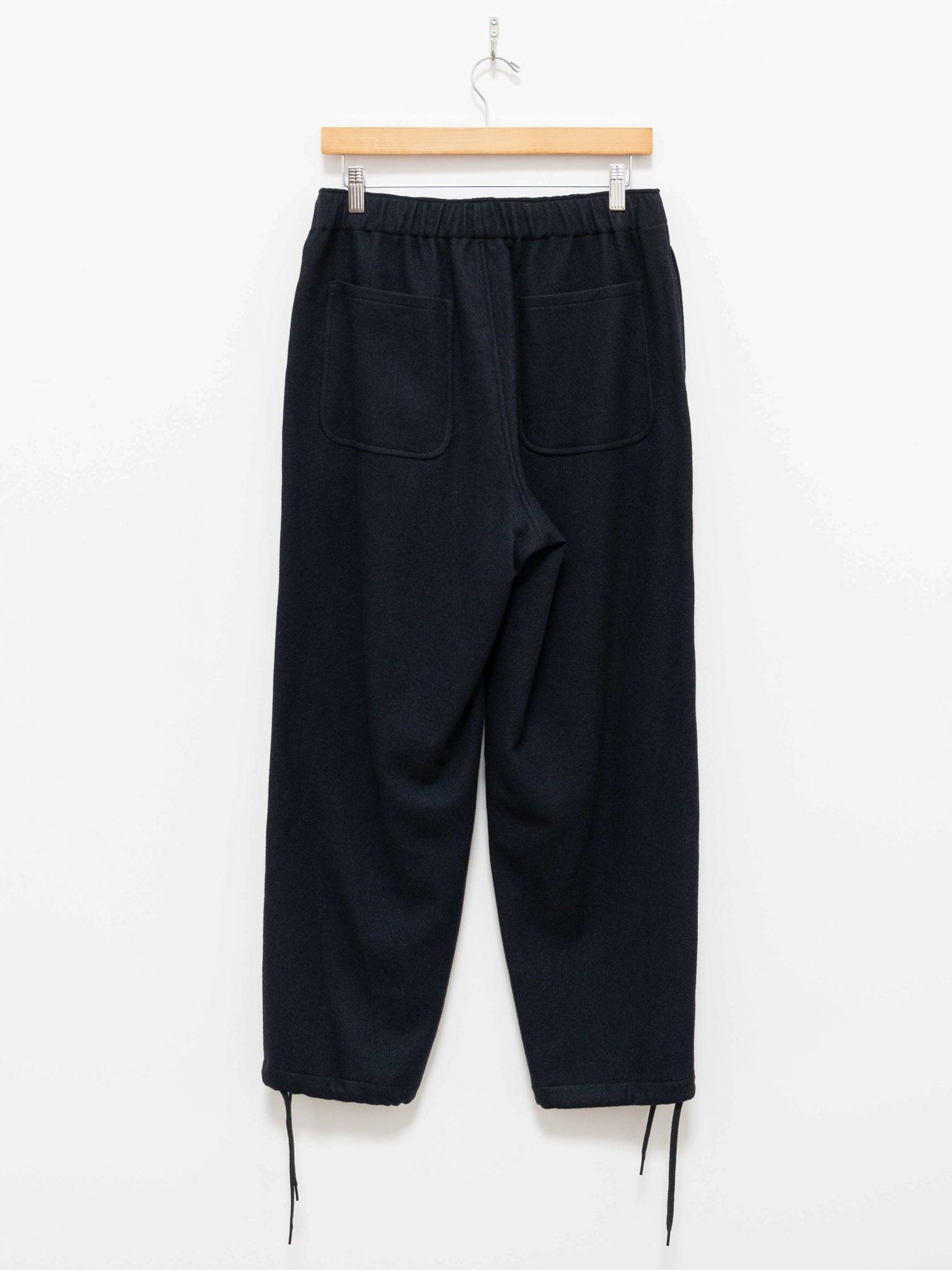 Namu Shop - Yleve Wool Cashmere College Flannel Easy Trousers - Navy