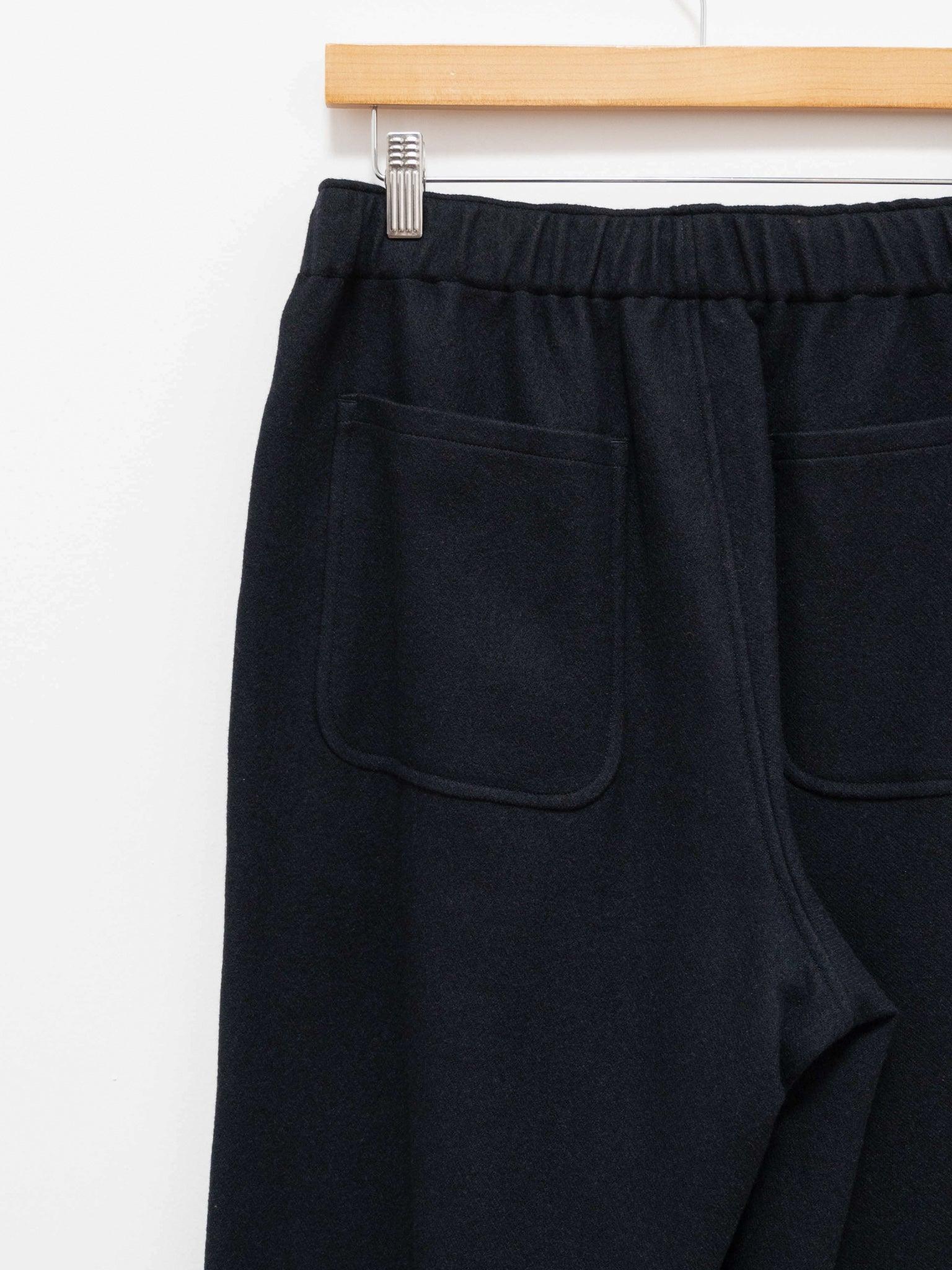 Namu Shop - Yleve Wool Cashmere College Flannel Easy Trousers - Navy