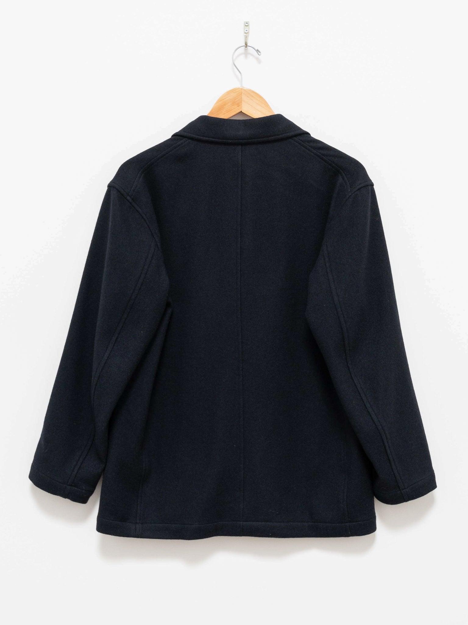 Namu Shop - Yleve Wool Cashmere College Flannel Jacket - Navy