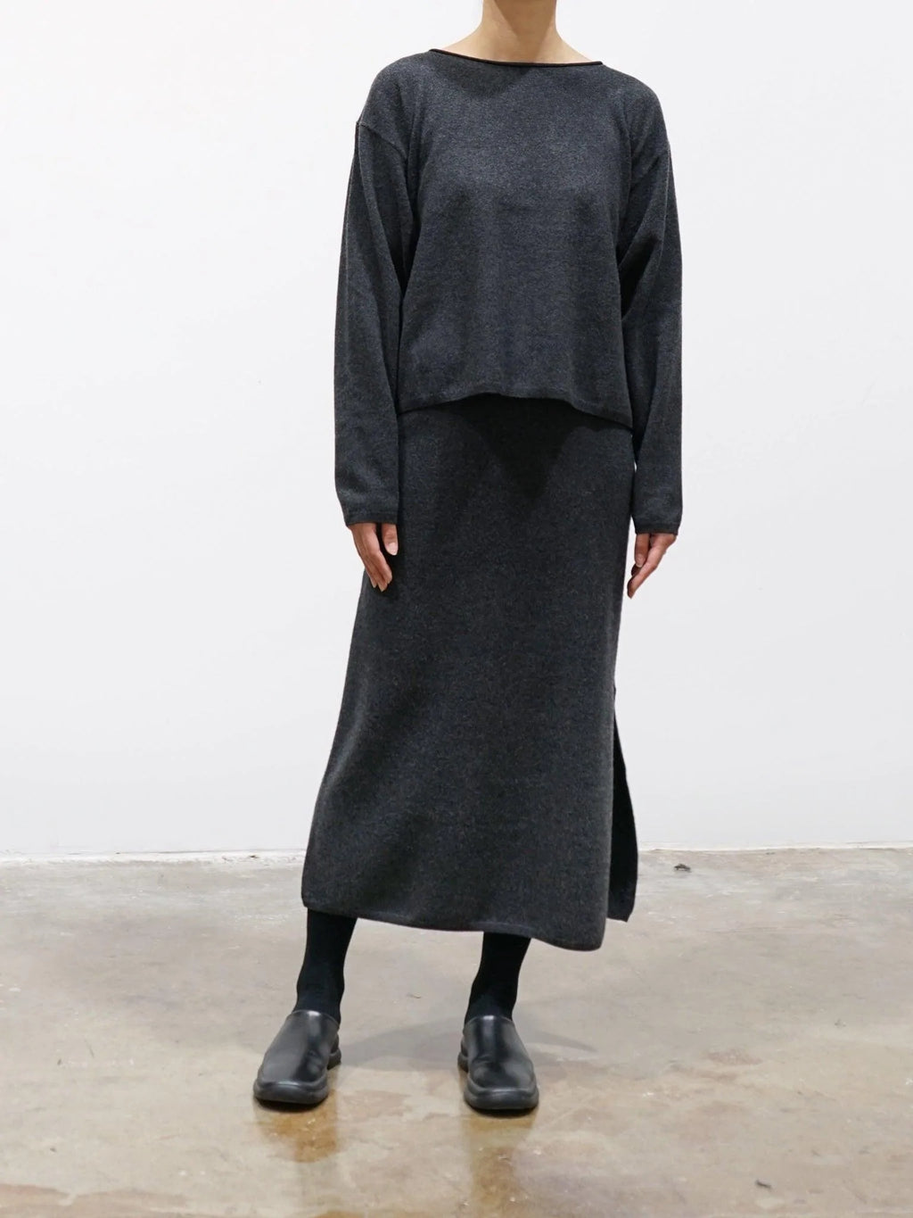 Namu Shop - Yleve Wool Cashmere Knit - Charcoal